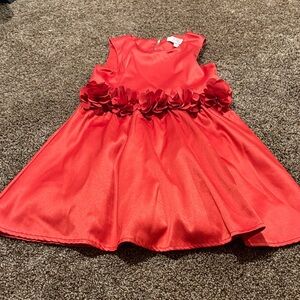 GB Girls Red Floral Dress